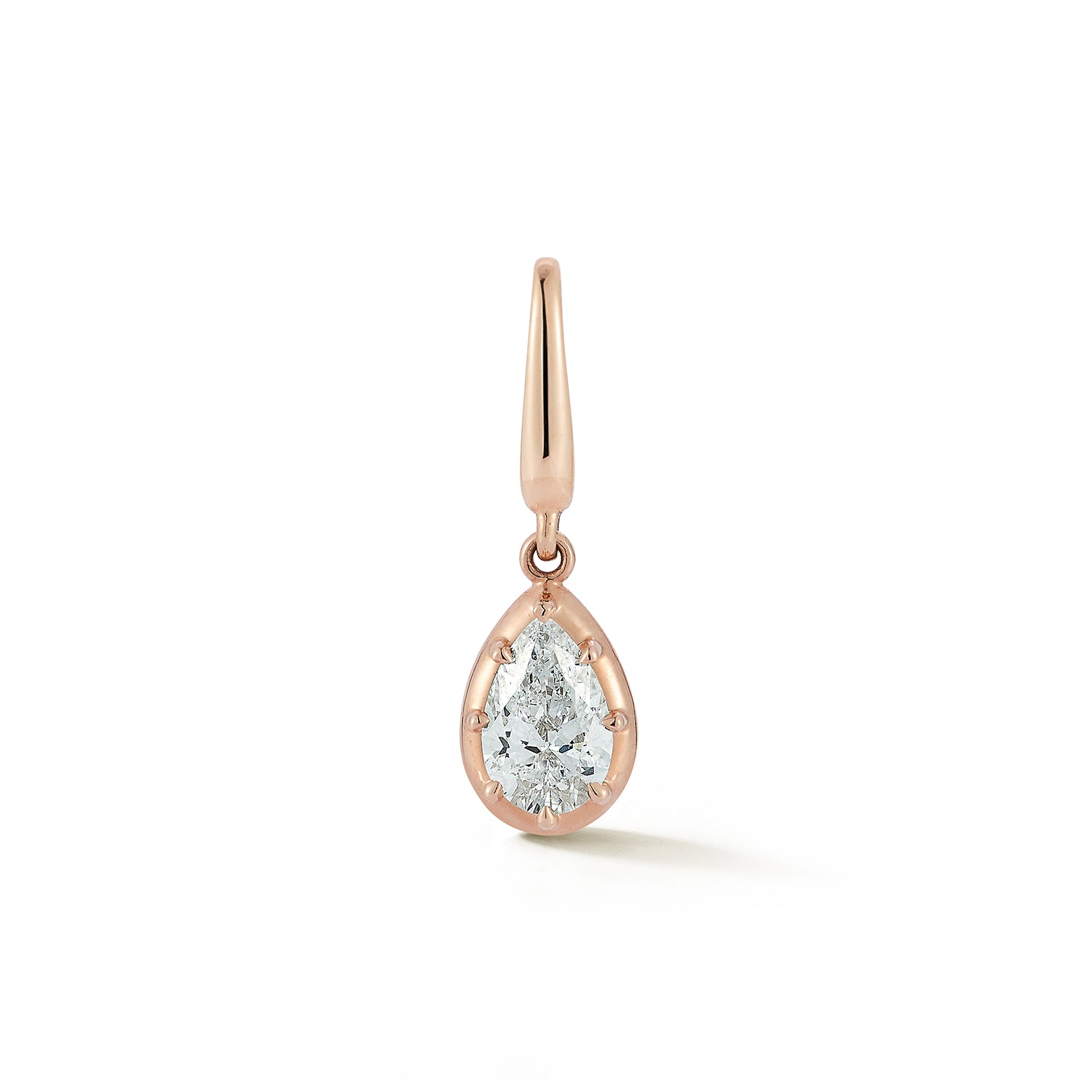 Pear bezel diamond rose gold