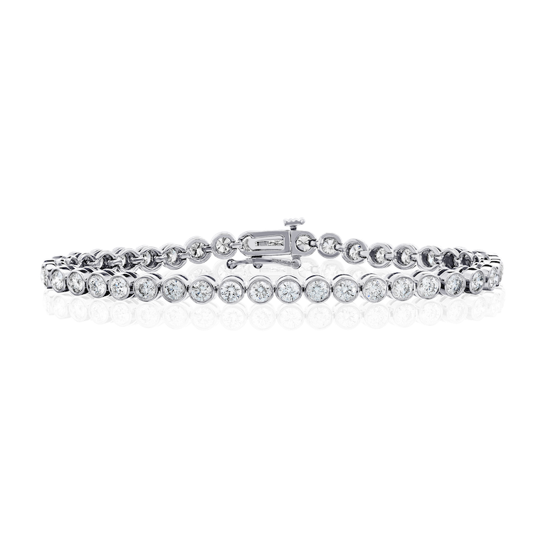 Bezel Diamond Tennis Bracelet - 4.50ctw