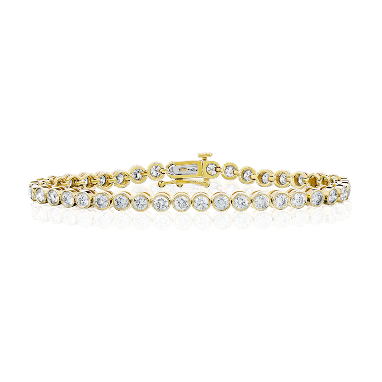Bezel Diamond Tennis Bracelet - 4.50ctw