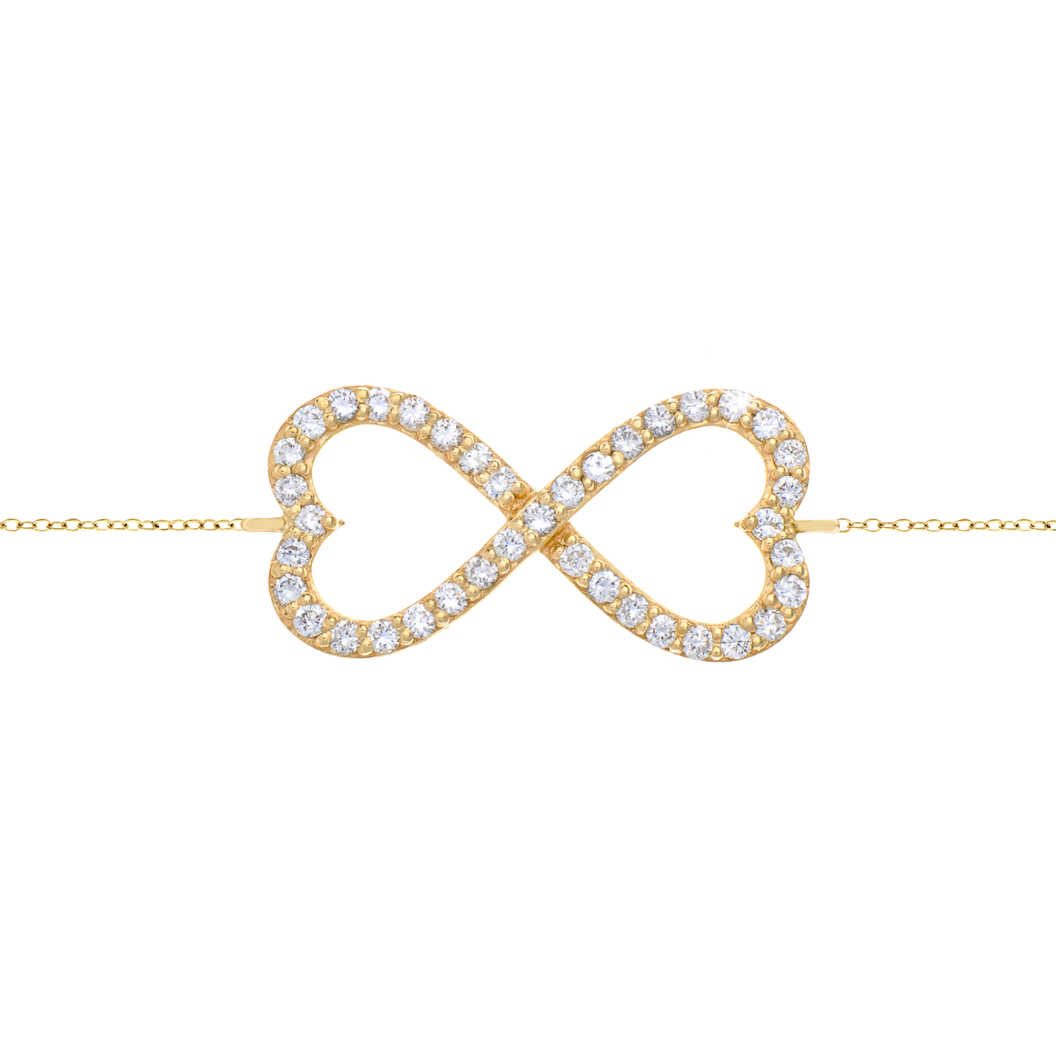 Infinity Heart Diamond Bracelet