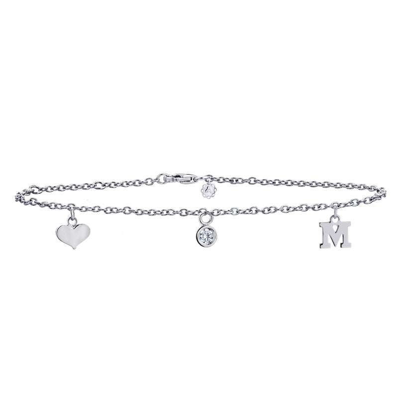 Mini Charm Diamond Bracelet