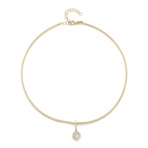 Solid Gold Wire Chain Necklace