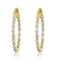 Diamond Hoop Earrings - 1