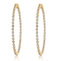 Diamond Hoop Earrings - 2