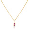 Pink Rubellite Bezel Charm with Chain