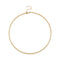 Solid Gold Beaded Wire Necklace