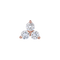 Mini Trio Diamond Stud Earrings