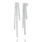 Baguette and Round Stick Diamond Earrings
