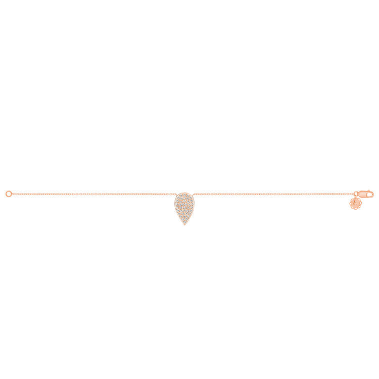 Diamond Pear Necklace