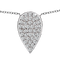 Diamond Pear Necklace