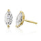 Diamond Stud Earrings - Marquise