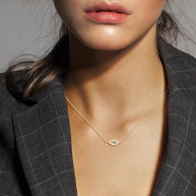 Evil Eye Necklace - Diamond