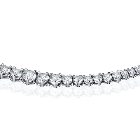 Graduated Diamond Tennis Necklace