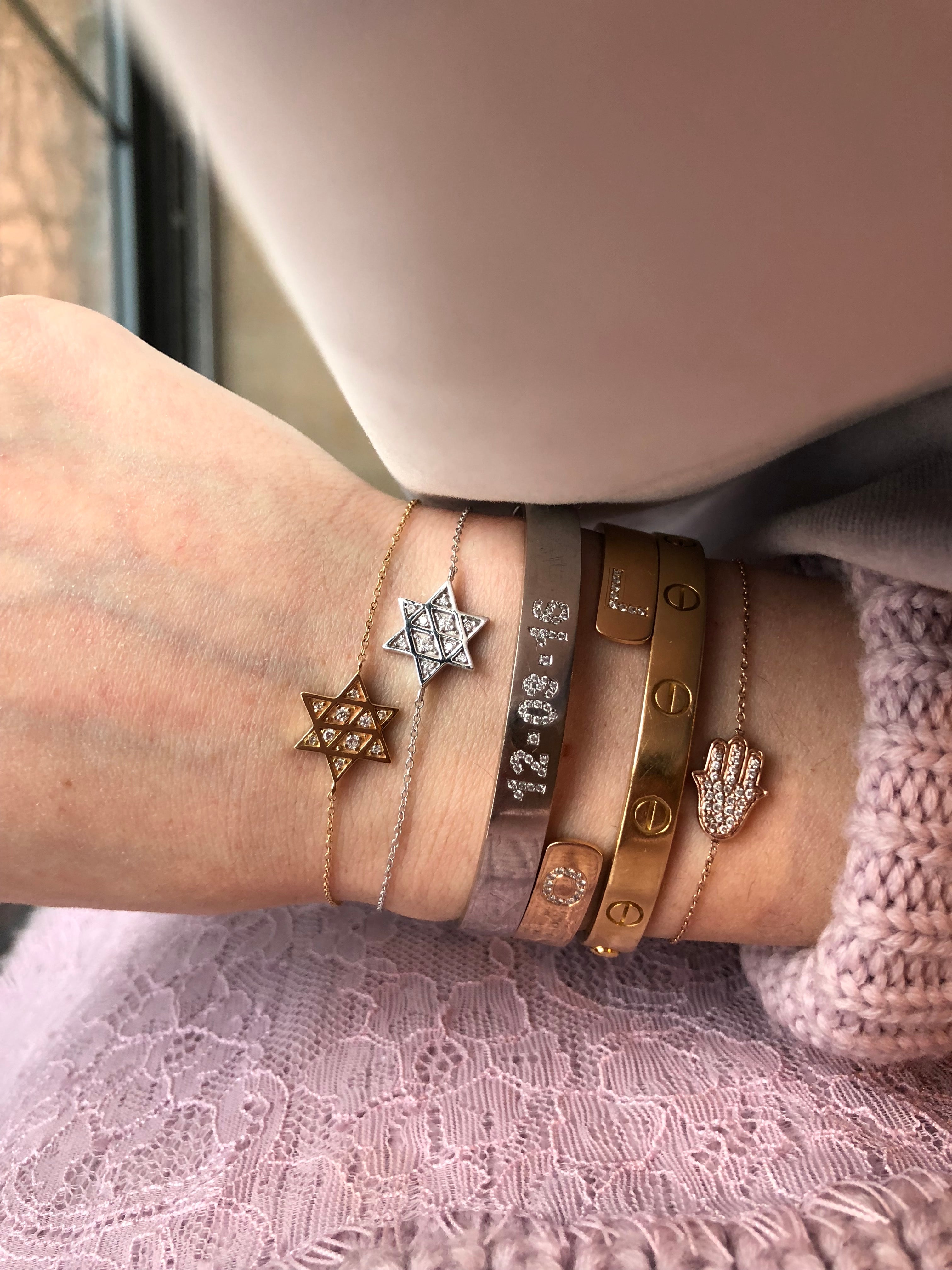 Hamsa Diamond Bracelet
