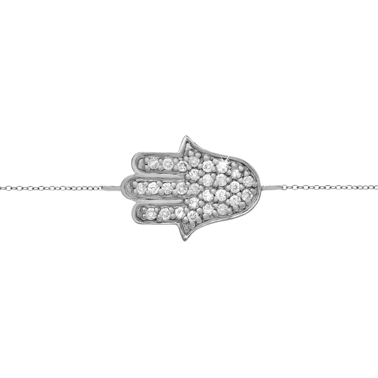 Hamsa Diamond Bracelet
