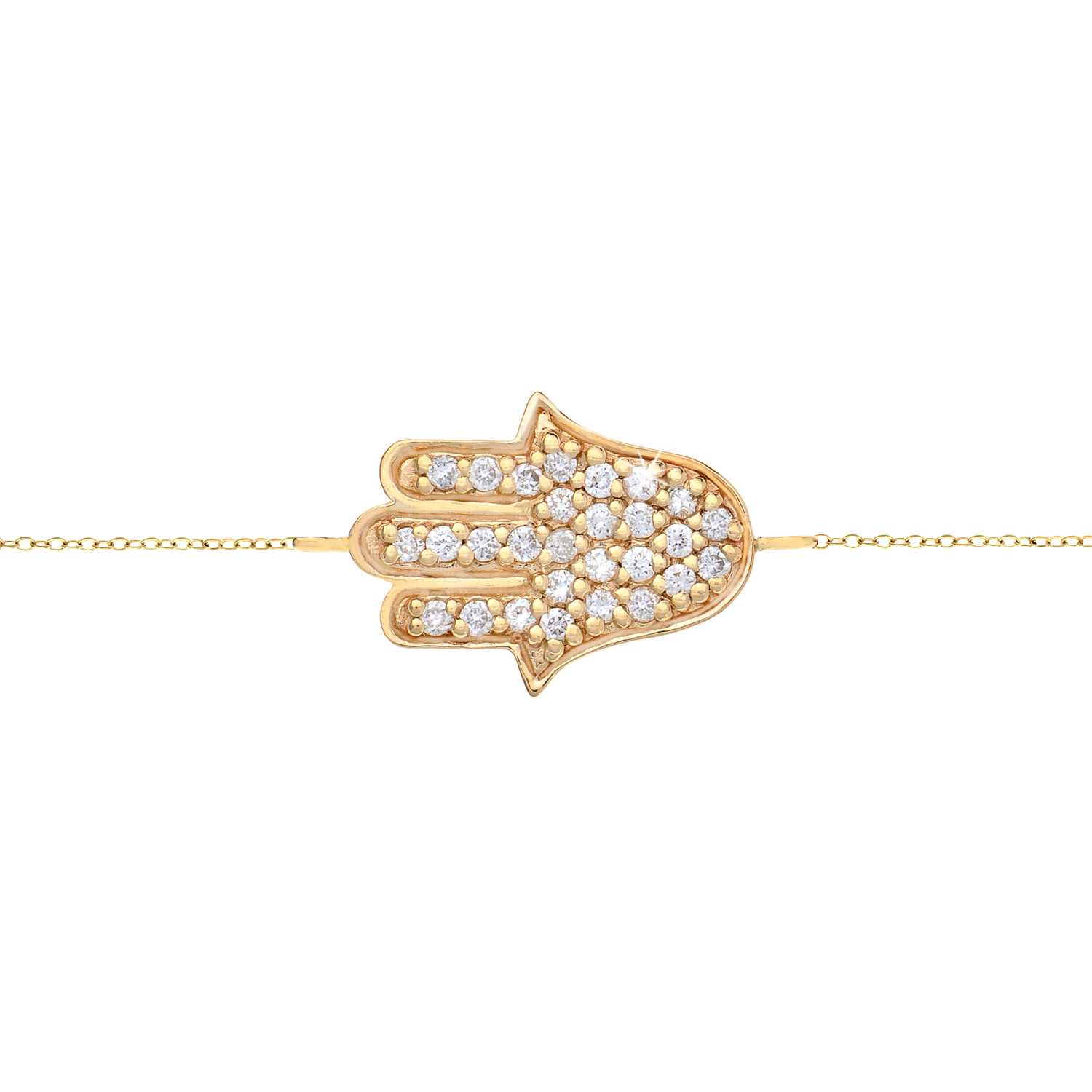 Hamsa Diamond Bracelet
