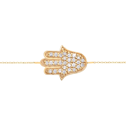 Hamsa Diamond Bracelet