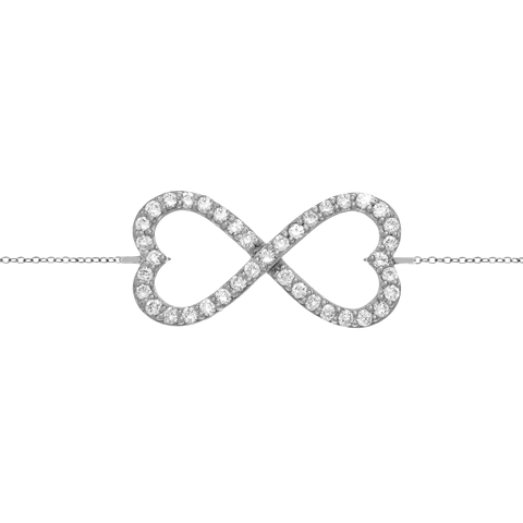 Infinity Heart Diamond Bracelet