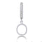 Initial Dangle Huggie Earring
