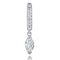Marquise Diamond Dangle Huggie Earring