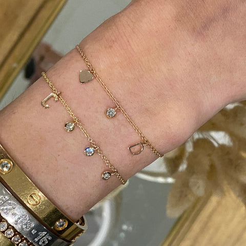 Mini Charm Diamond Bracelet