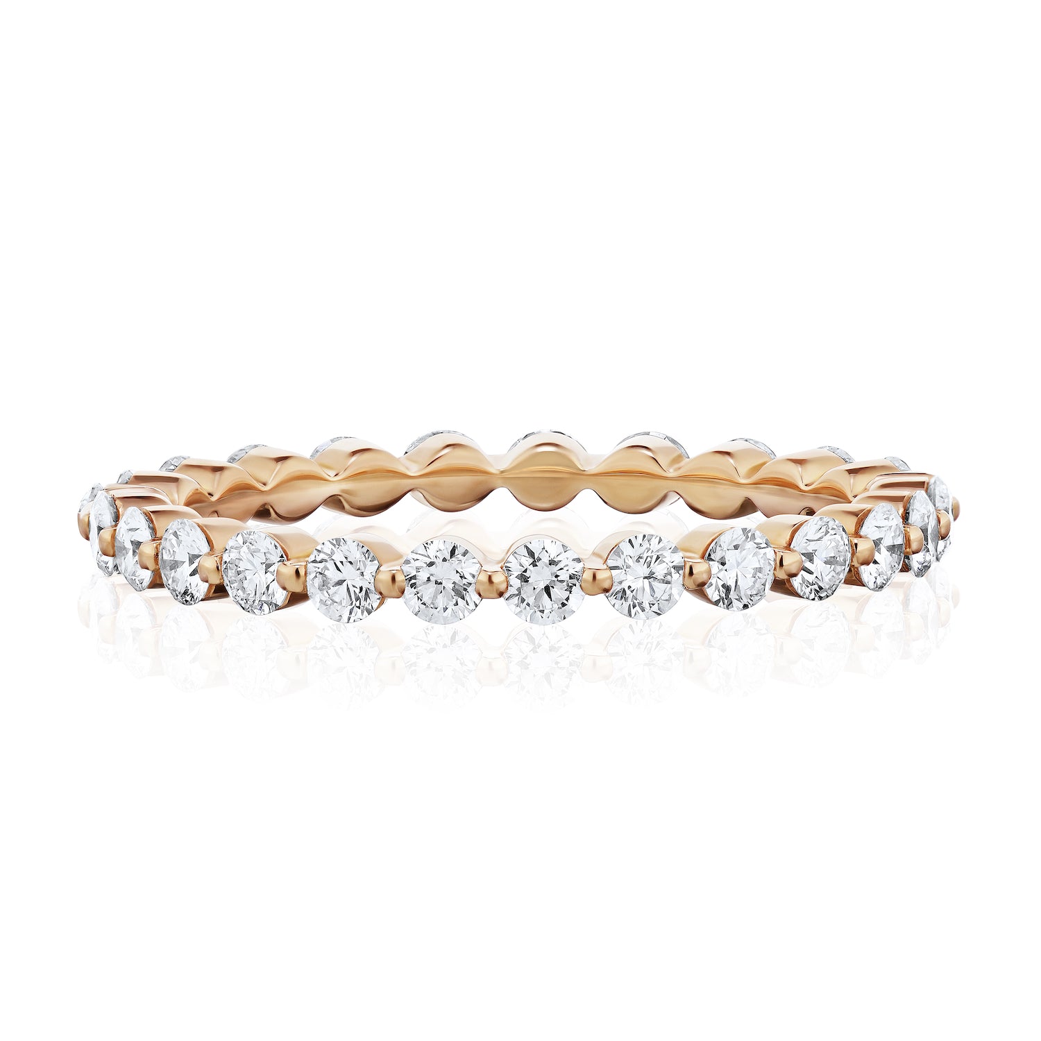 Shared Prong Wedding Band