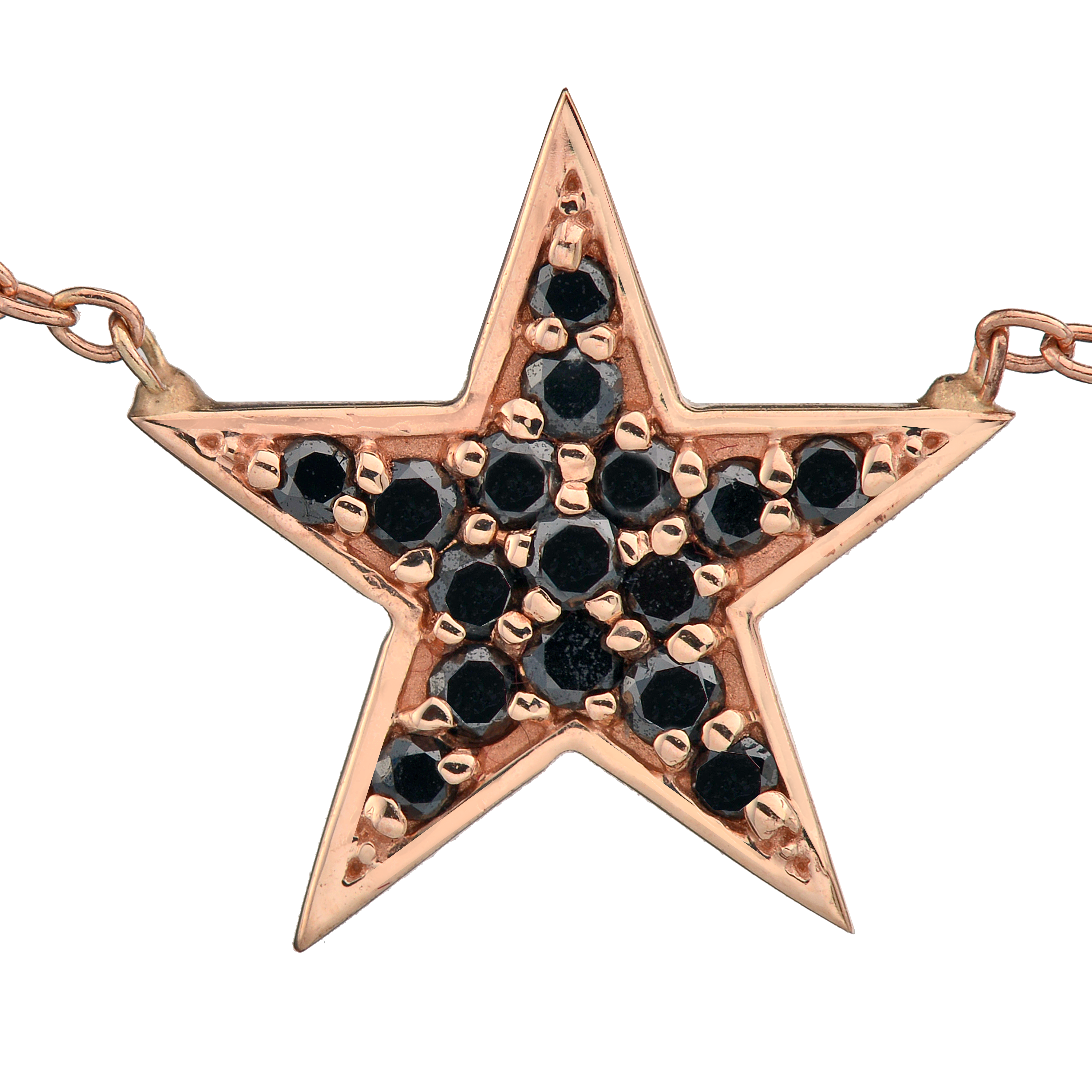 Star Necklace - Black Diamond
