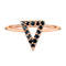 Triangle Ring - Black Diamond